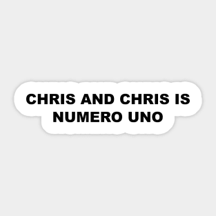 Numero Uno Art Sticker